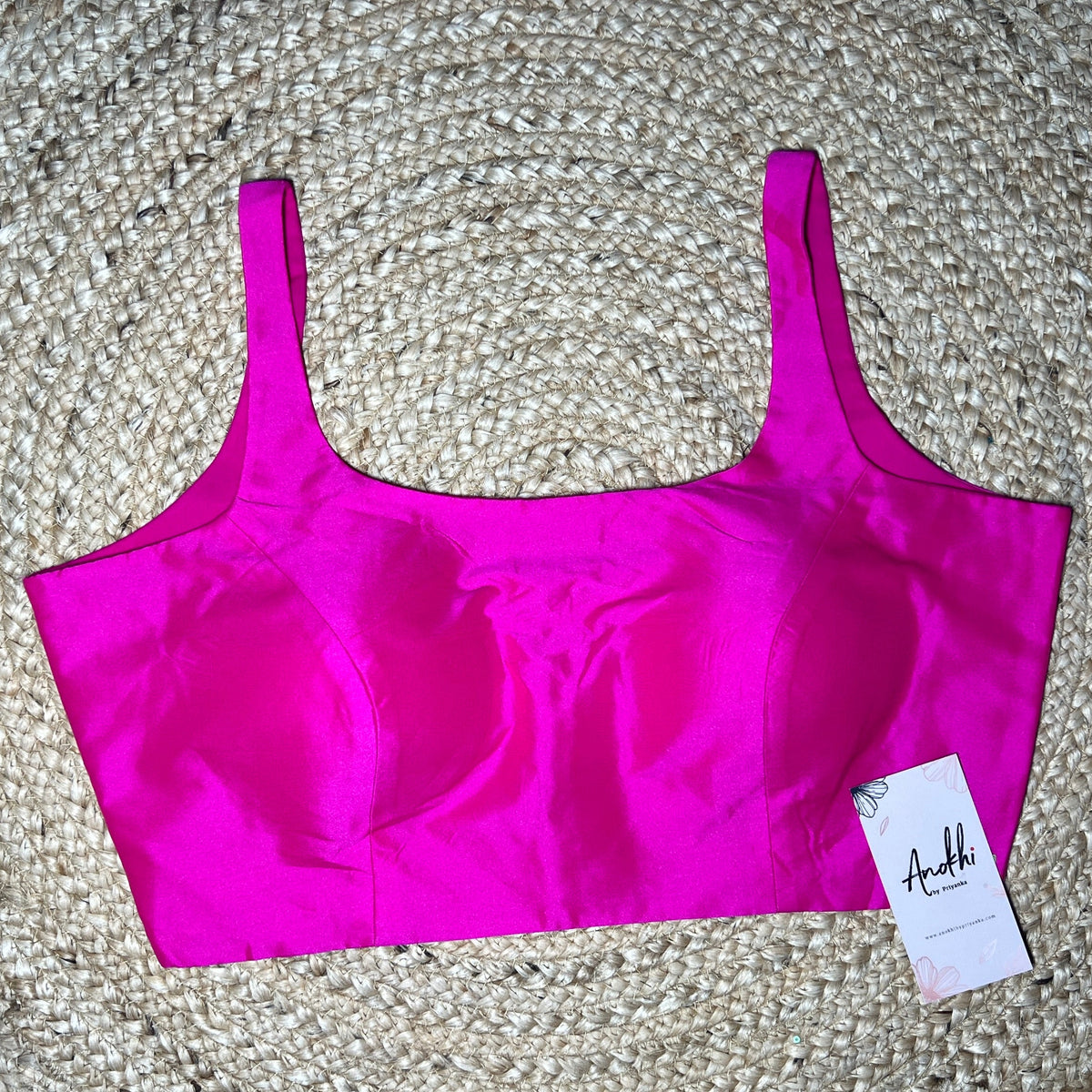 Women's Pink Silk Readymade Blouse main image 1