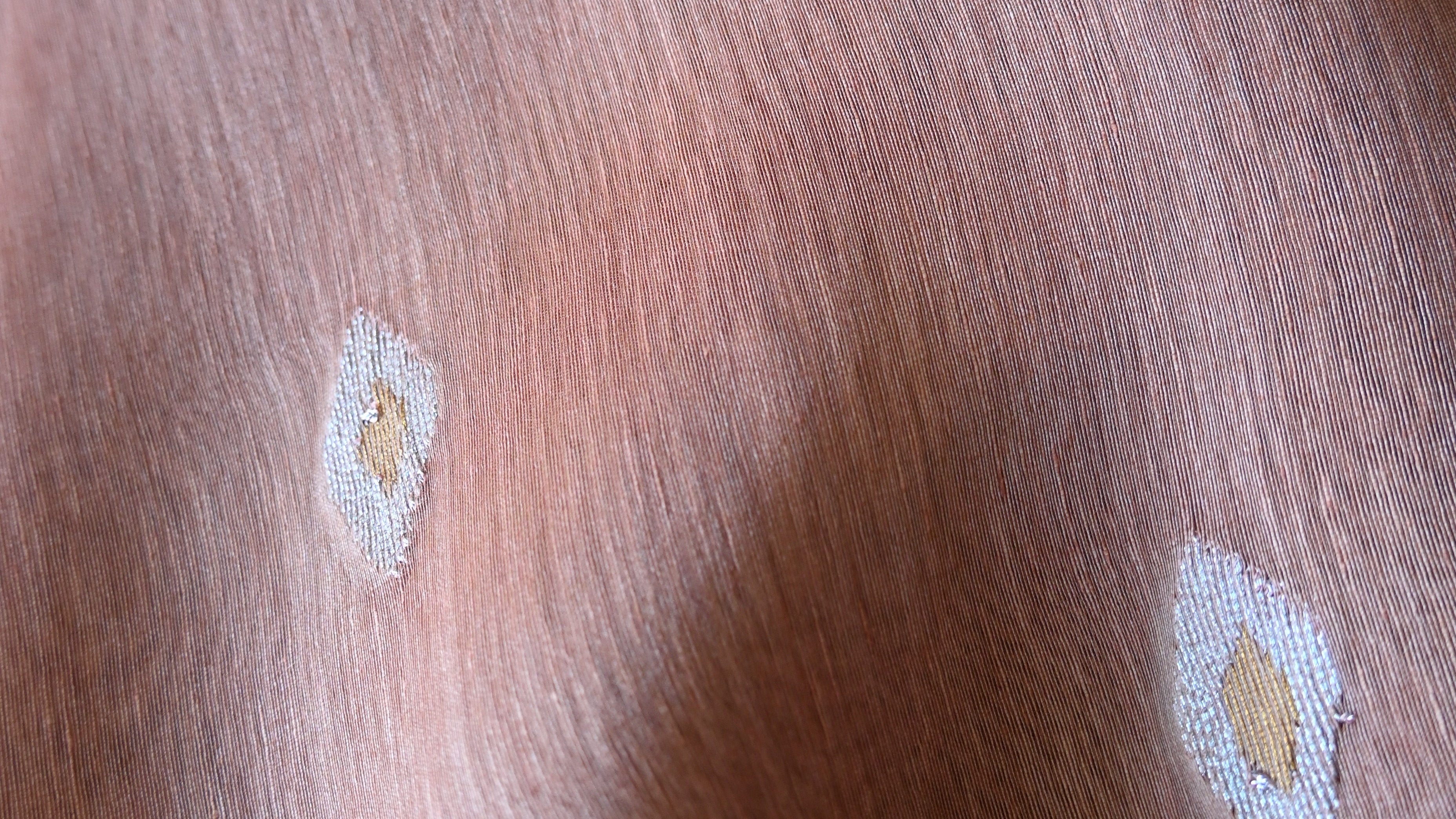 Pure Silk Linen Sequin Rusty brown Saree