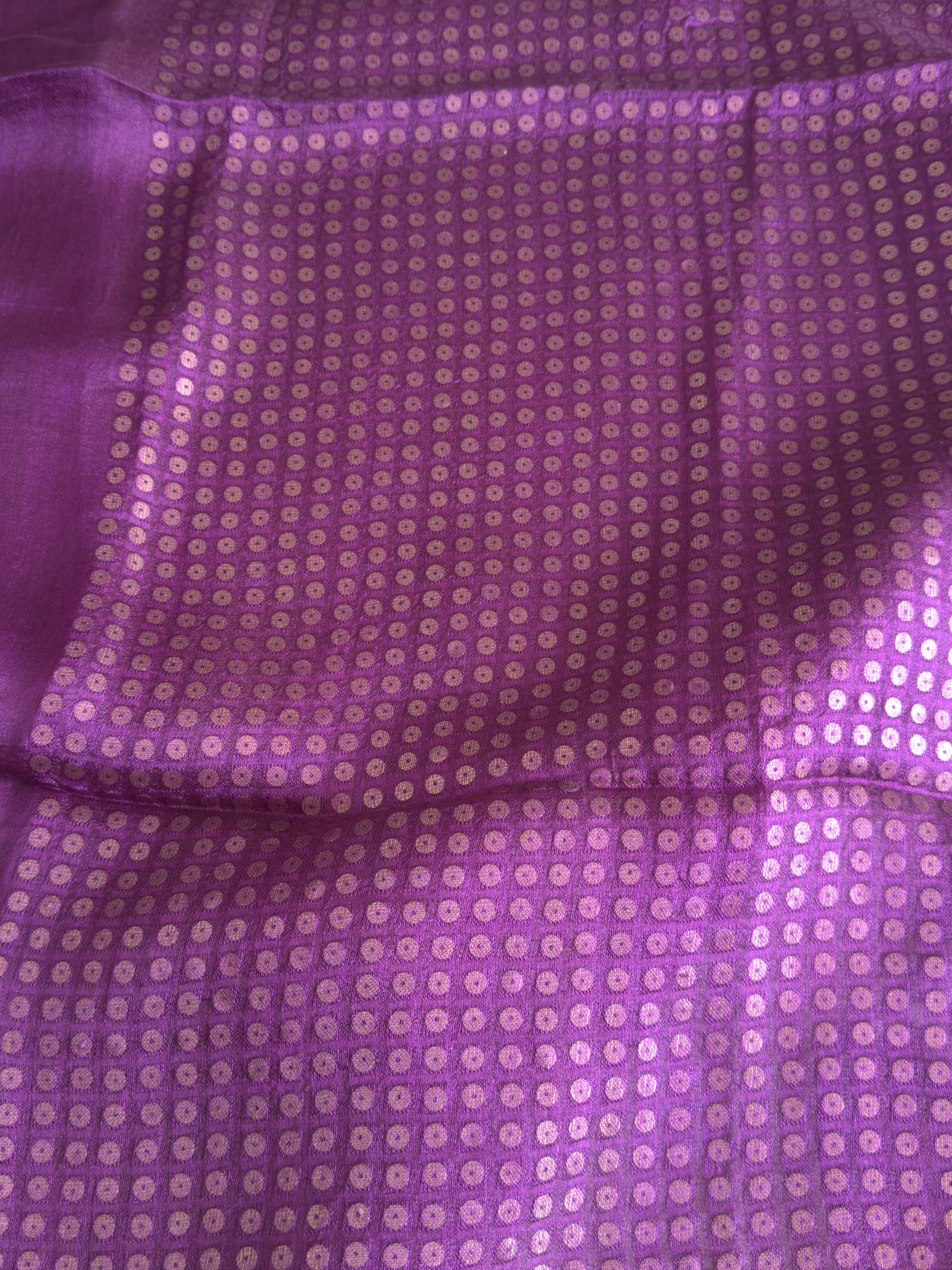 Purple Muslin Silk Saree