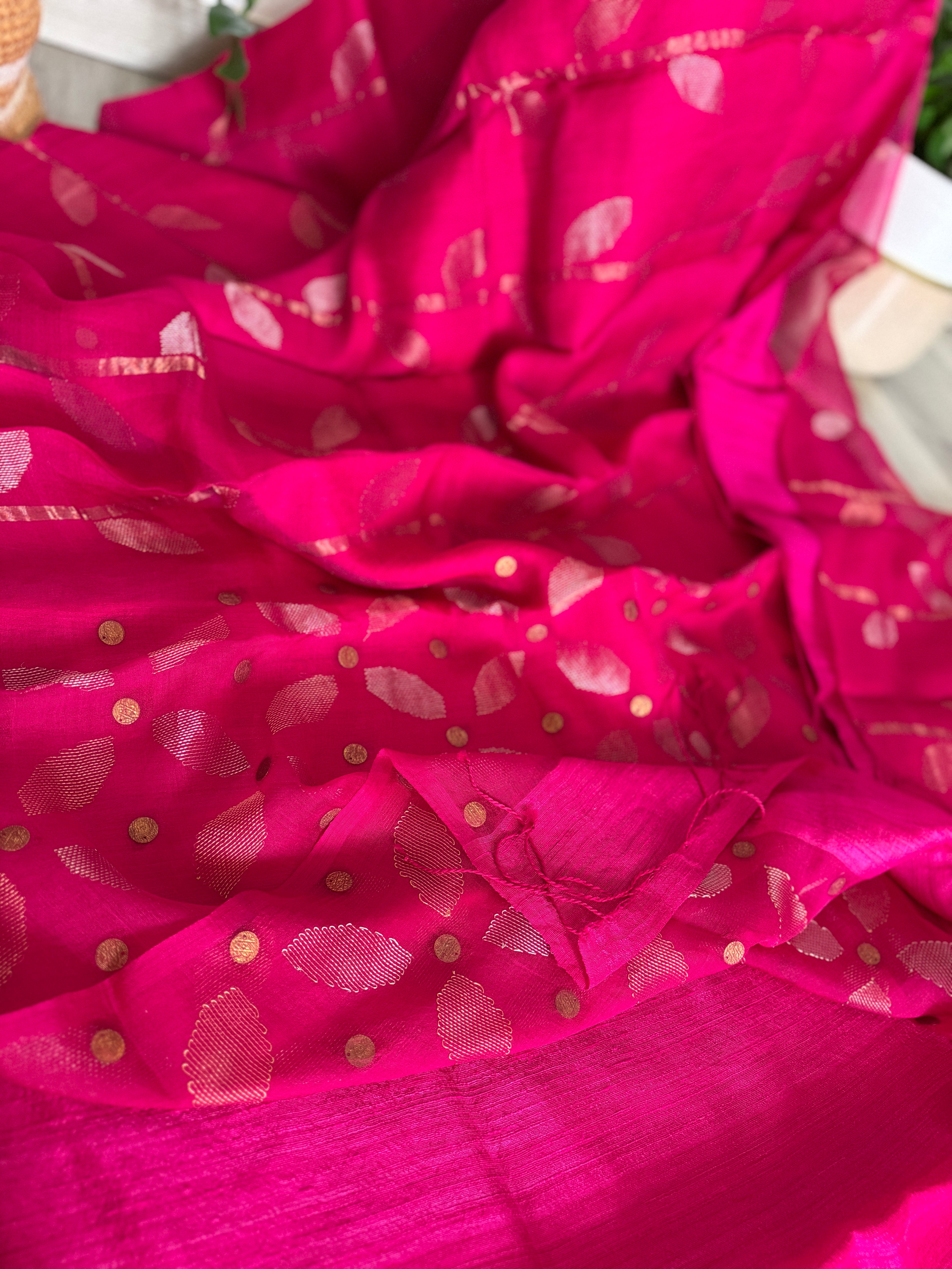 Marla Silk Gini Pink Saree