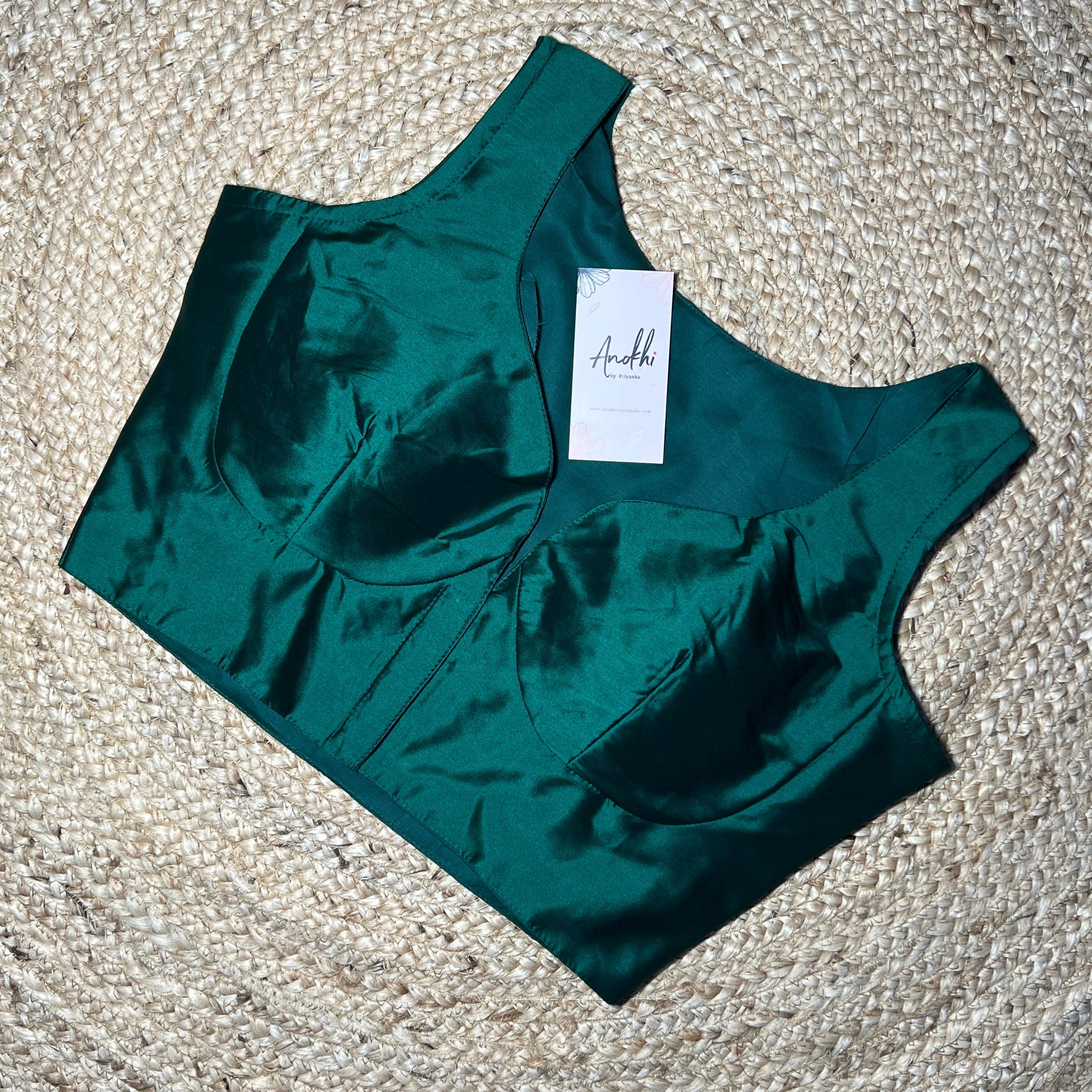 Boatneck Front Open Designer Blouse