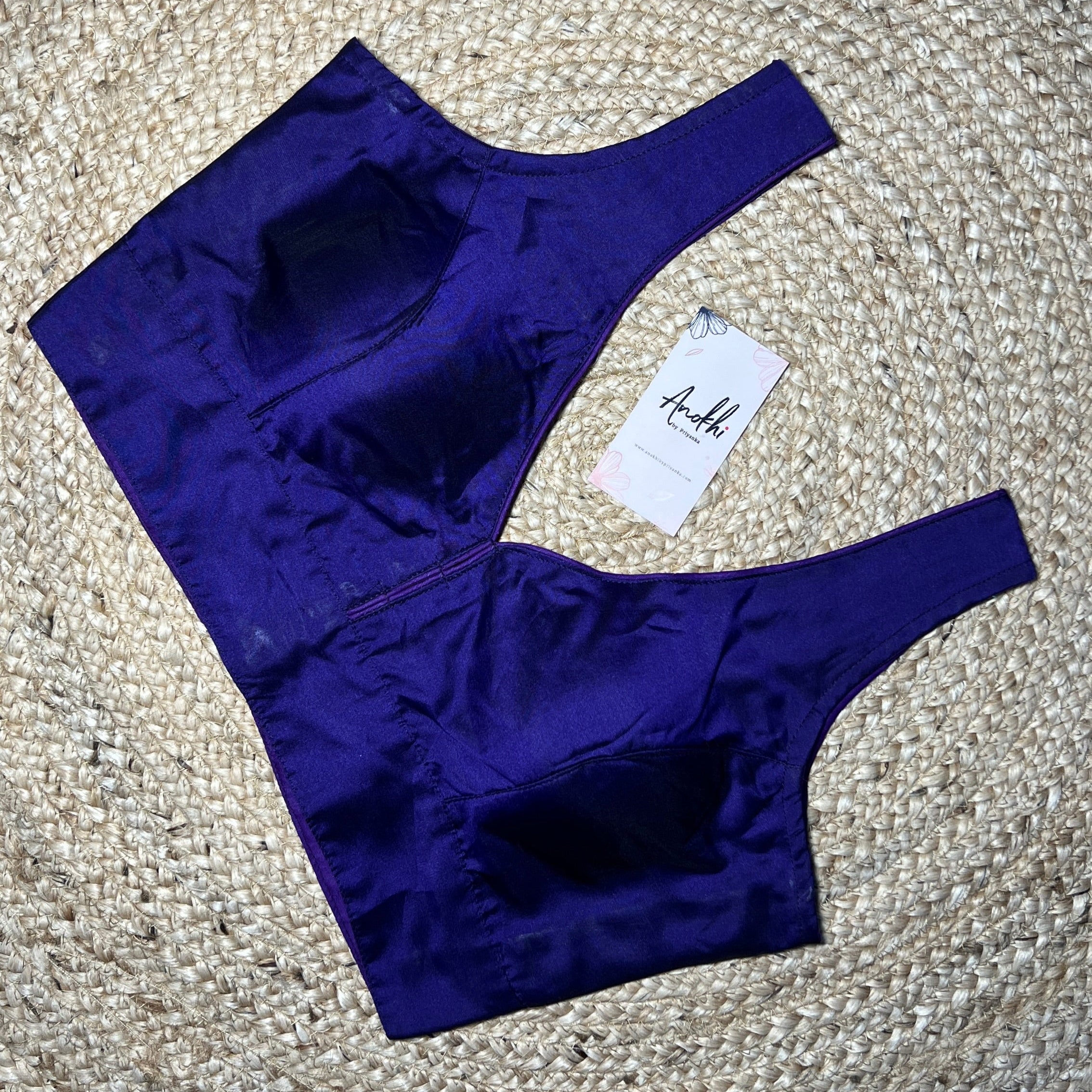 Pure Silk Blue Designer Blouse