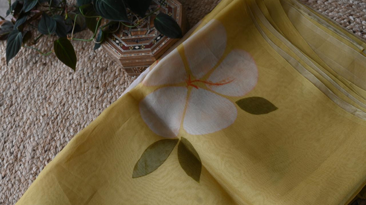 Pure Organza Silk Floral Print
