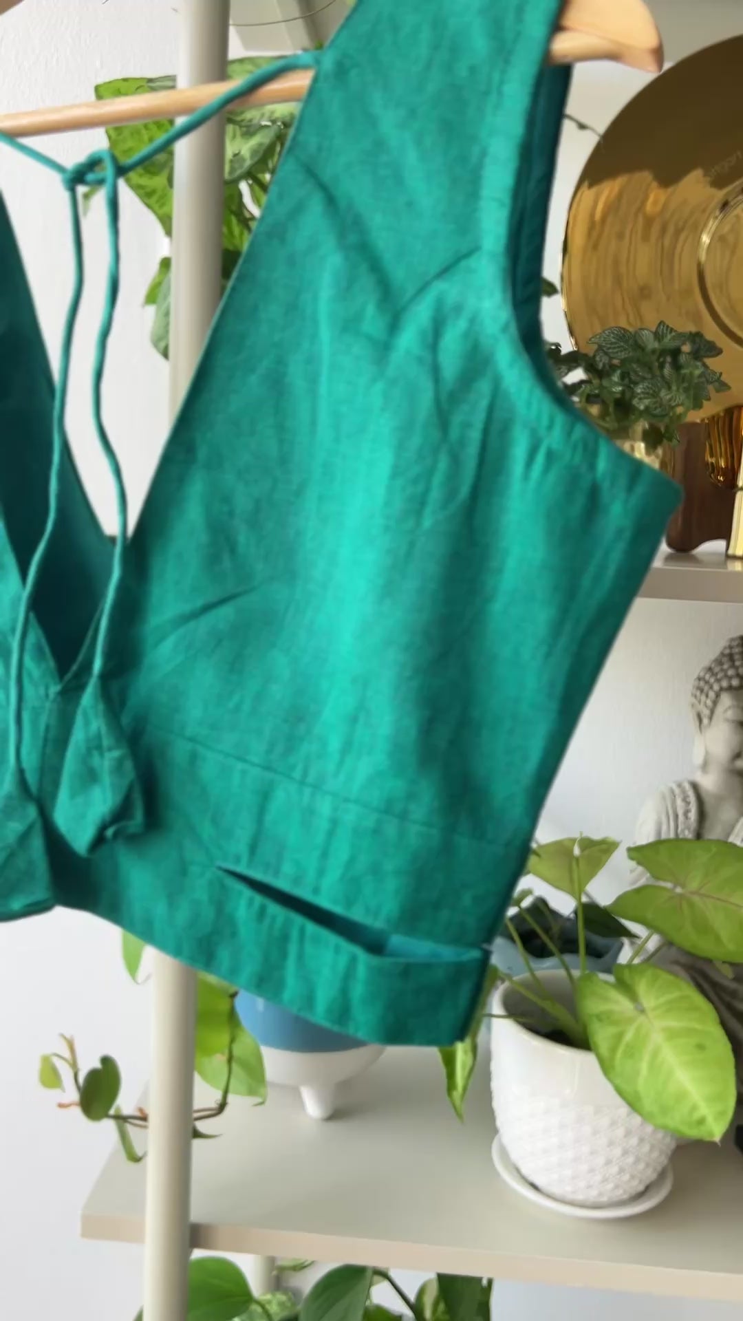 Pure Cotton Fabric Belt Style Boutique Style Designer Bollywood Blouse