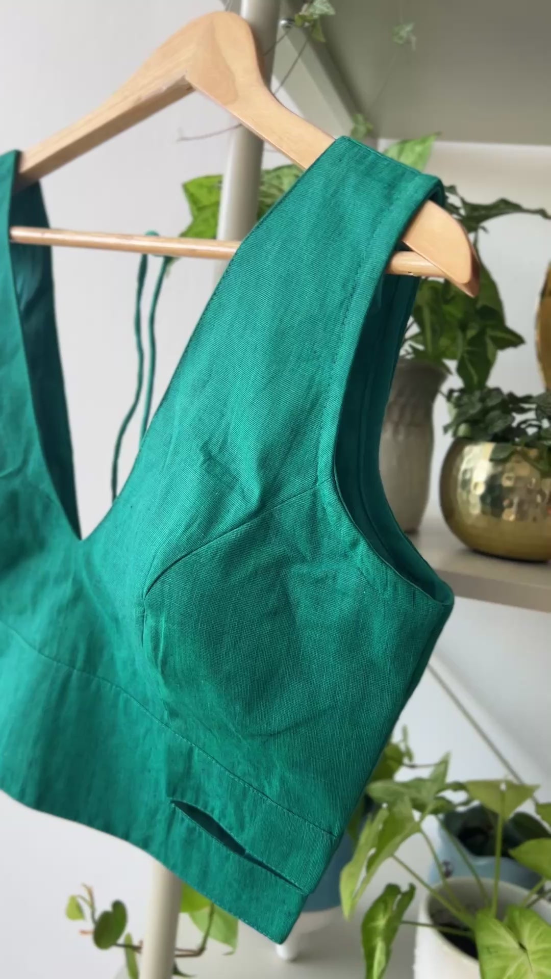 Pure Cotton Fabric Belt Style Boutique Style Designer Bollywood Blouse